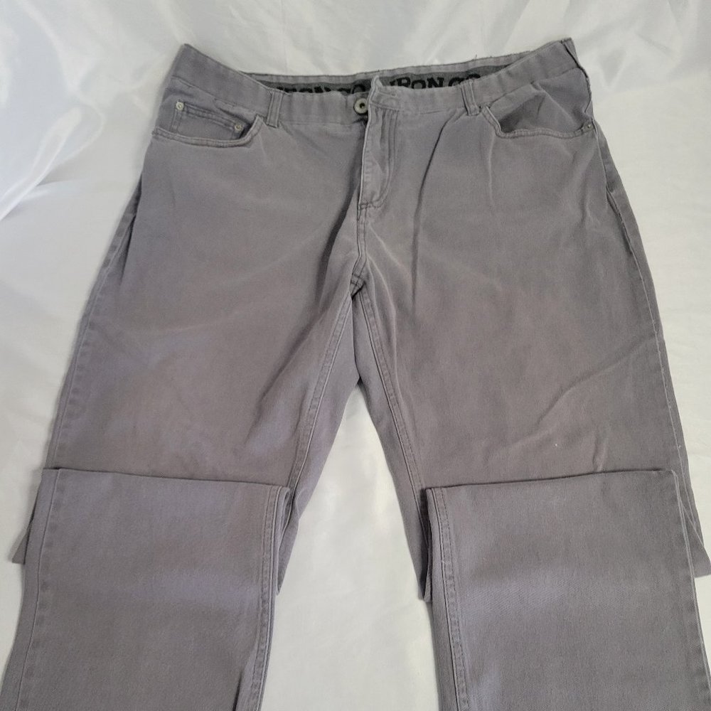Iron Co. Gray Denim Straight Leg Mens Pants (Size 38/32)
